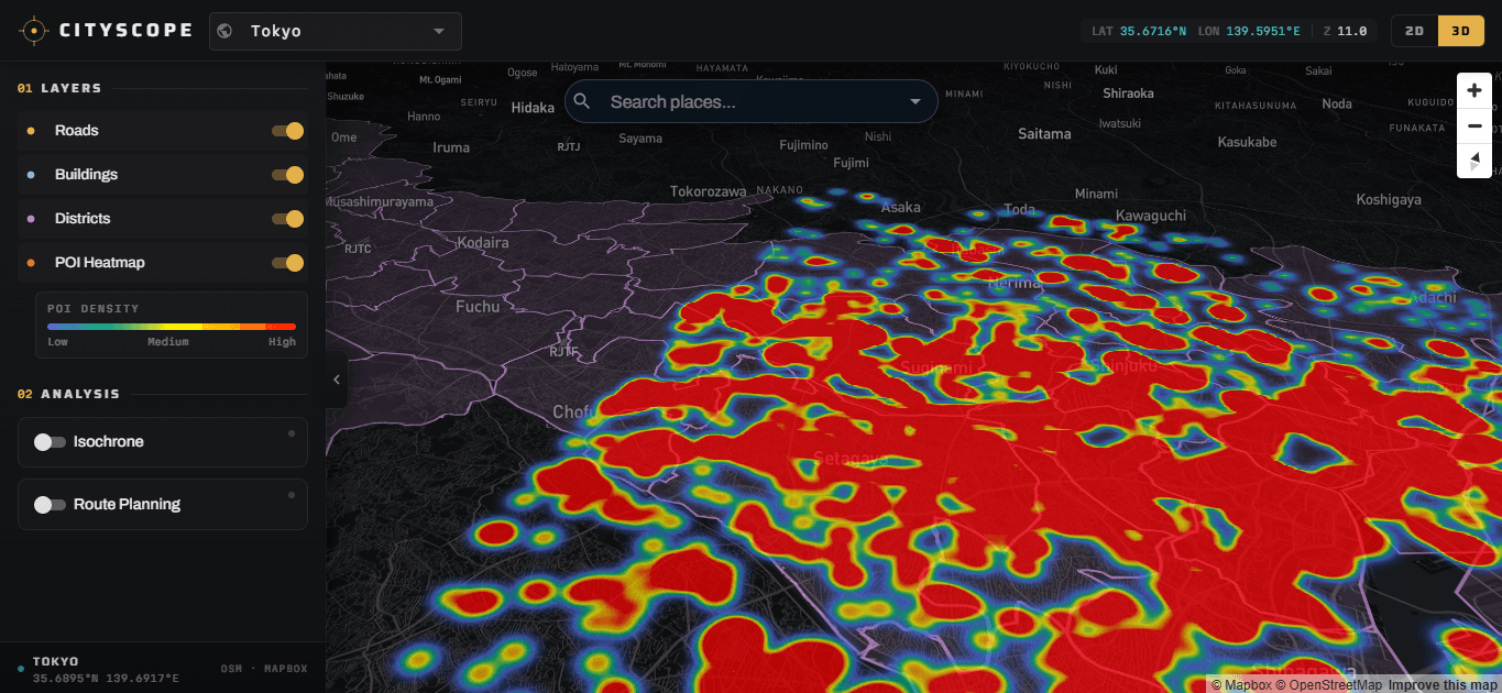 CityScope screenshot
